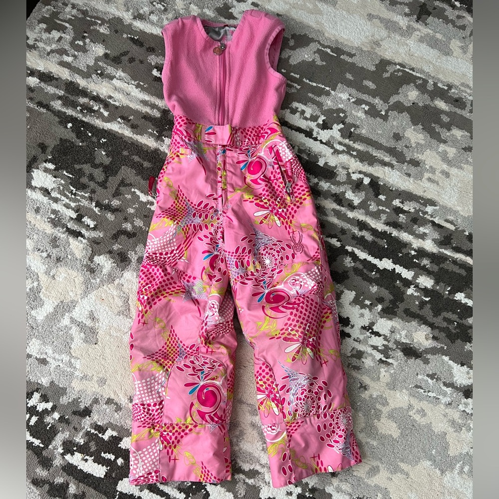 Spyder kids ski snow pants (bib)toddler girl size 4